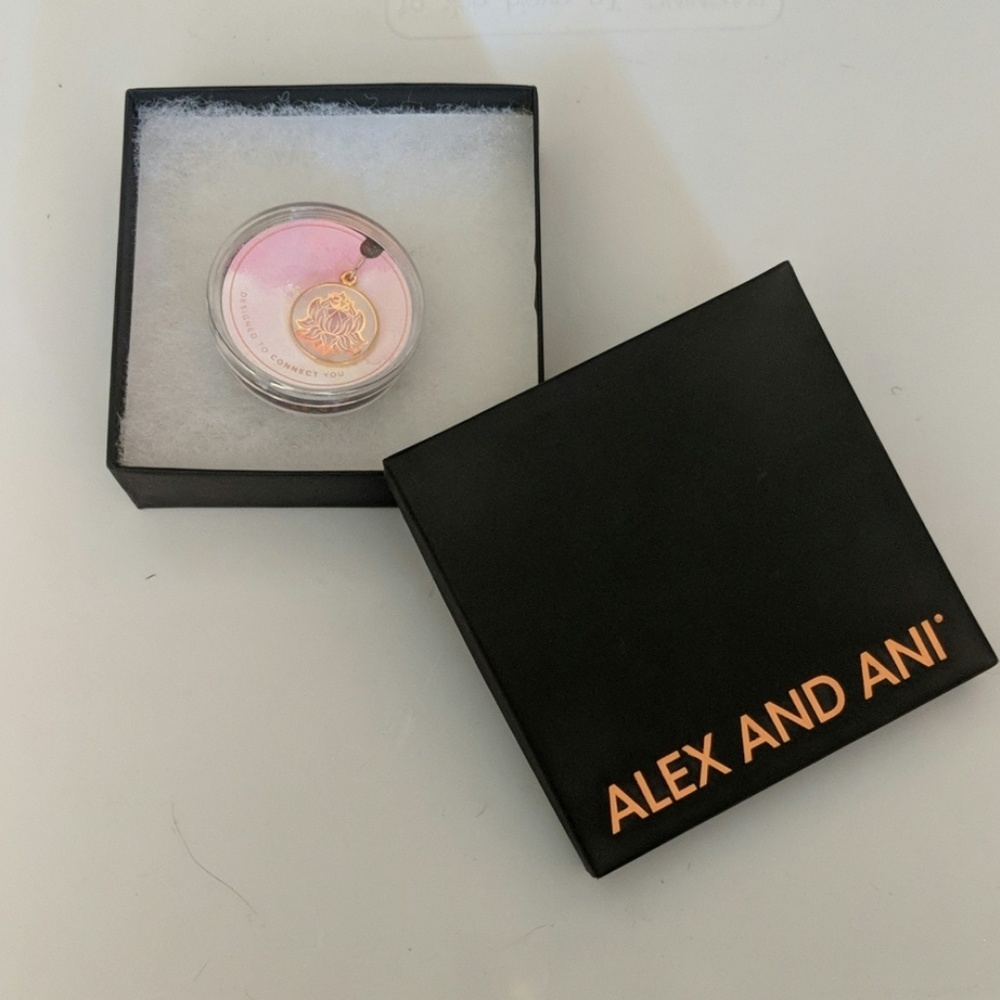 NIB Alex and Ani Lotus pendant or charm
